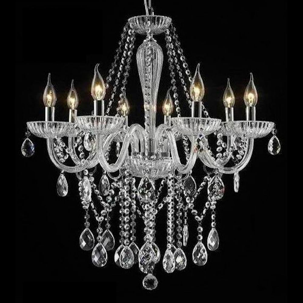 arana cristal 8 luces e14 buenaluz